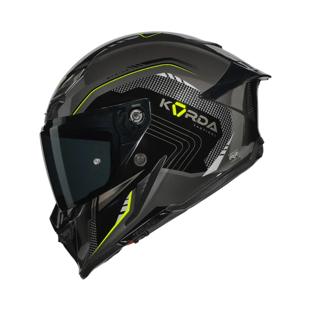 Korda Icon Strike Helmet - Gloss Grey Hi-Viz