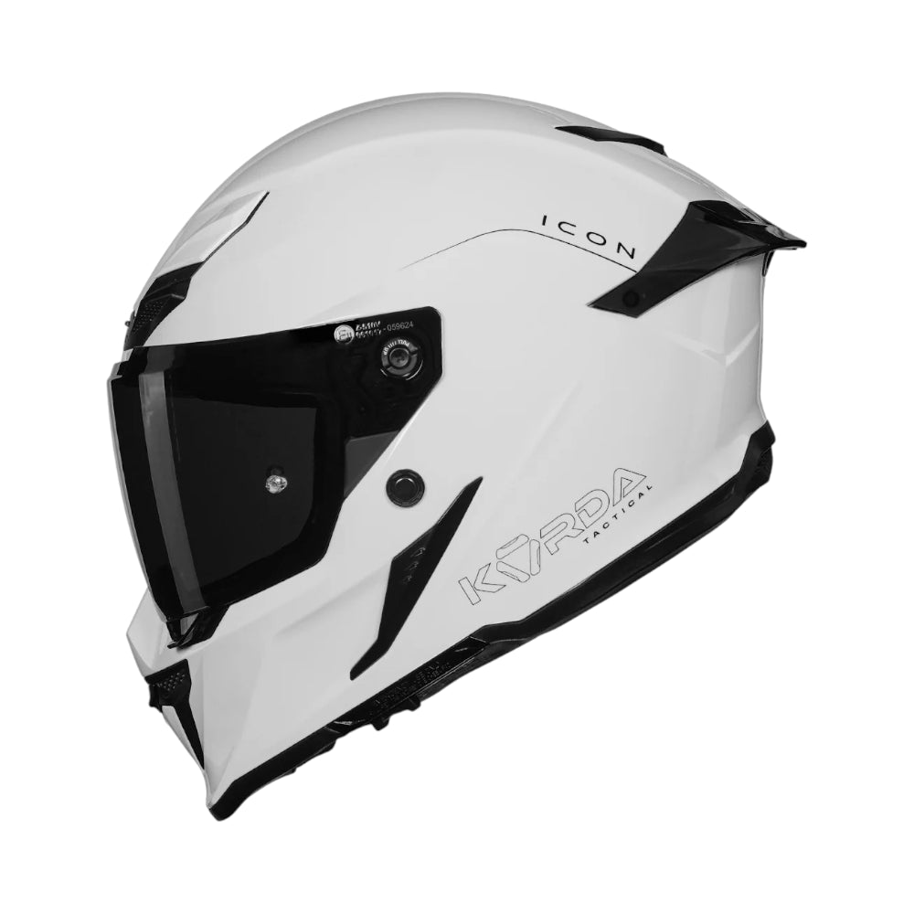 Korda Icon Solid Gloss White Helmet