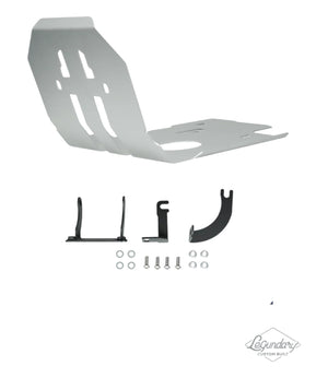 LCB Combat Bash Plate For Royal Enfield Super Meteor 650 (Silver) - Motodrift