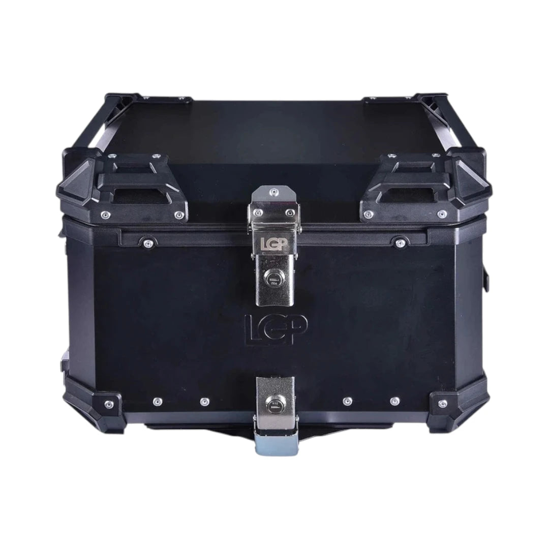 LGP Aluminum Top Box with Pull Rod & Backrest - 55L