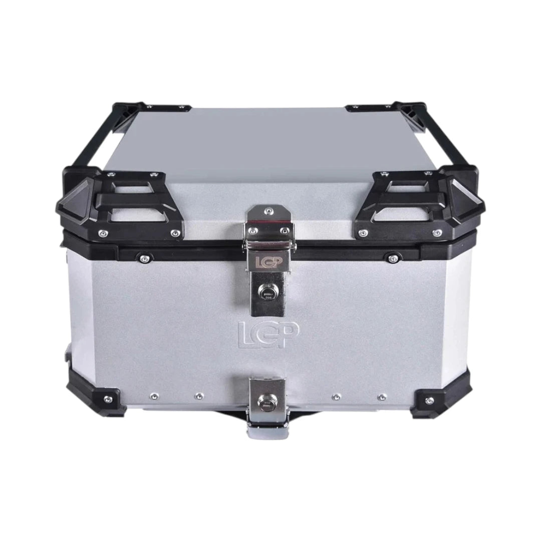 LGP Aluminum Top Box with Pull Rod & Backrest - 55L