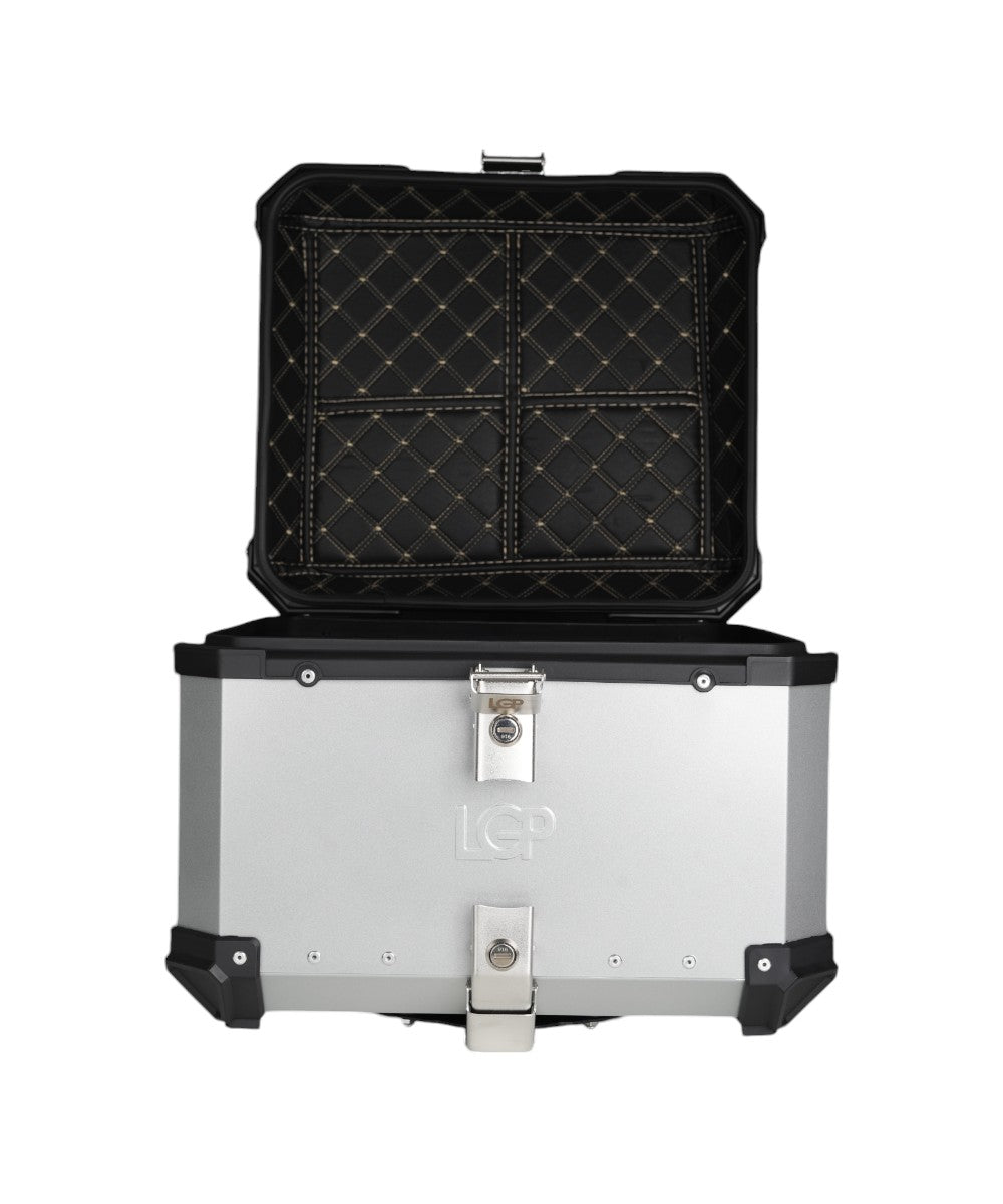 LGP Premium Aluminium Top Box 45 Litres - 1 Year Warranty - Motodrift