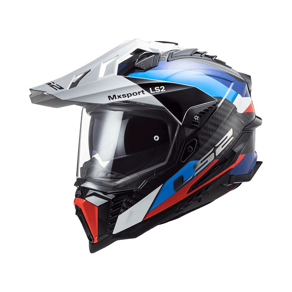 LS2 MX701 Explorer Carbon Frontier Gloss Black Blue