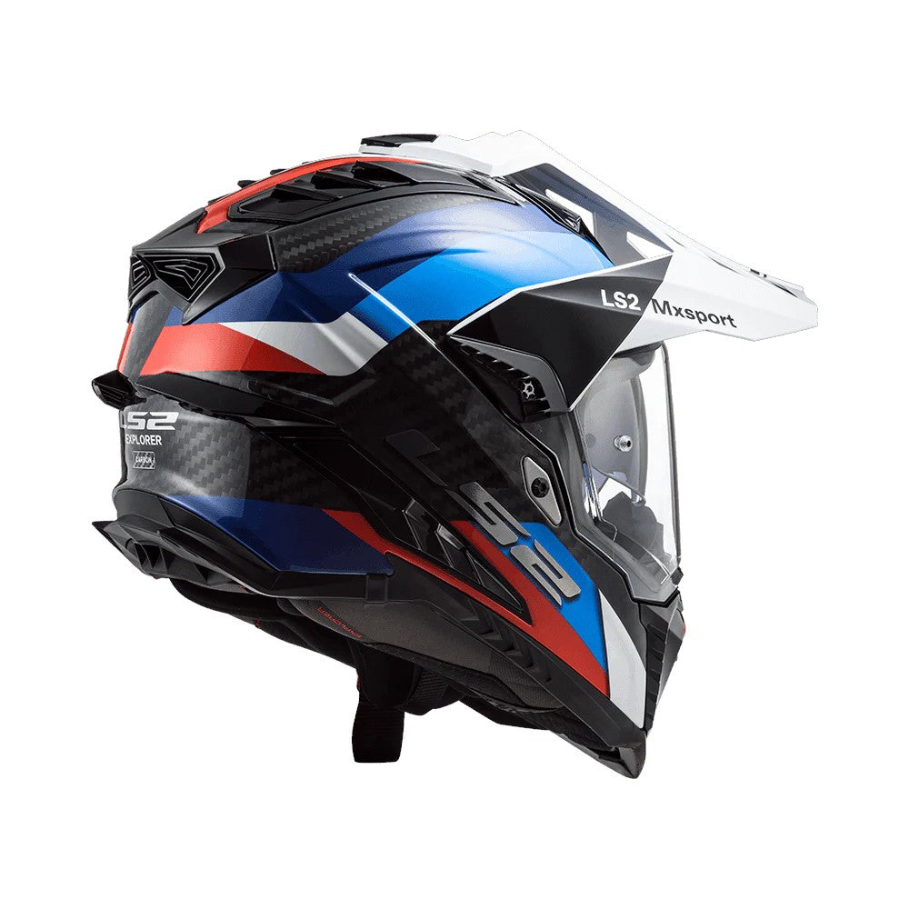 LS2 MX701 Explorer Carbon Frontier Gloss Black Blue
