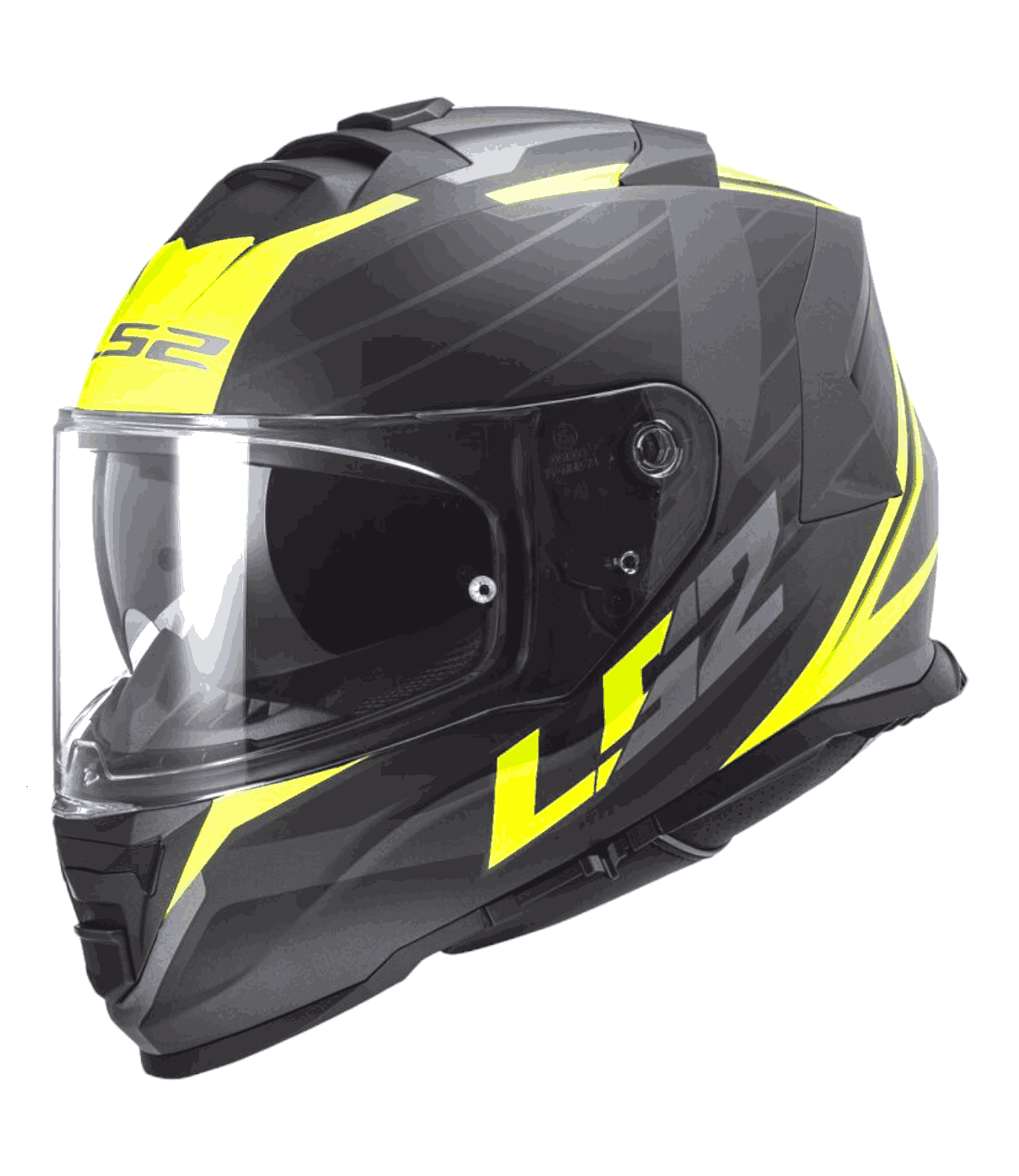 LS2 FF800 Storm II Nerve Matt Black Hi-Vis Yellow - Motodrift