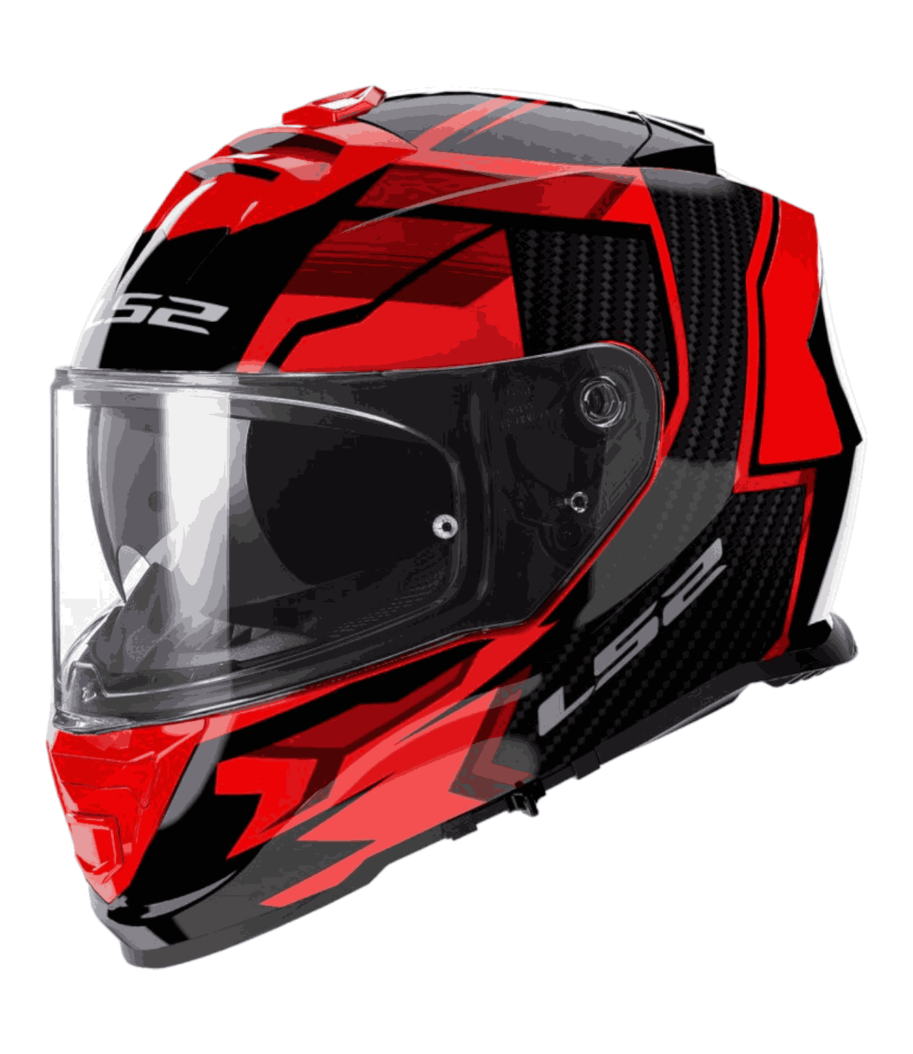 LS2 FF800 Storm II Tracker Black Red - Motodrift