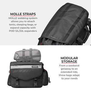 Viaterra Leh Mini 100% Waterproof Saddlebags - Motodrift