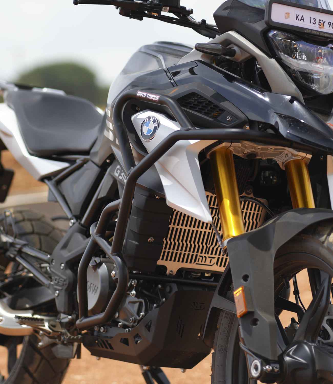 Moto Torque Falcon Crash Guard and Bash Plate For BMW G 310 GS Combo - Motodrift