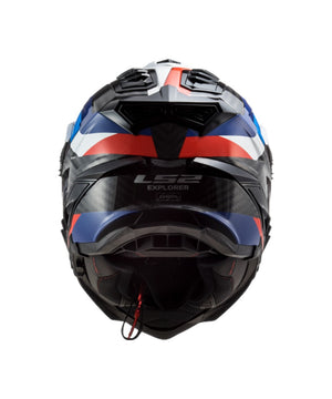 MX701 Explorer Carbon Frontier Gloss Black Blue - Motodrift