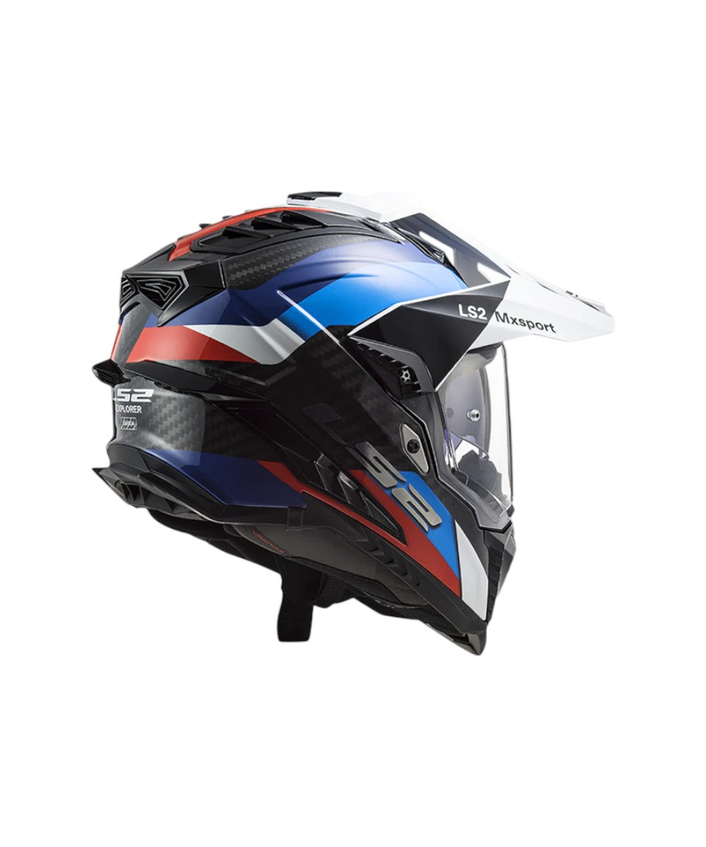 MX701 Explorer Carbon Frontier Gloss Black Blue - Motodrift