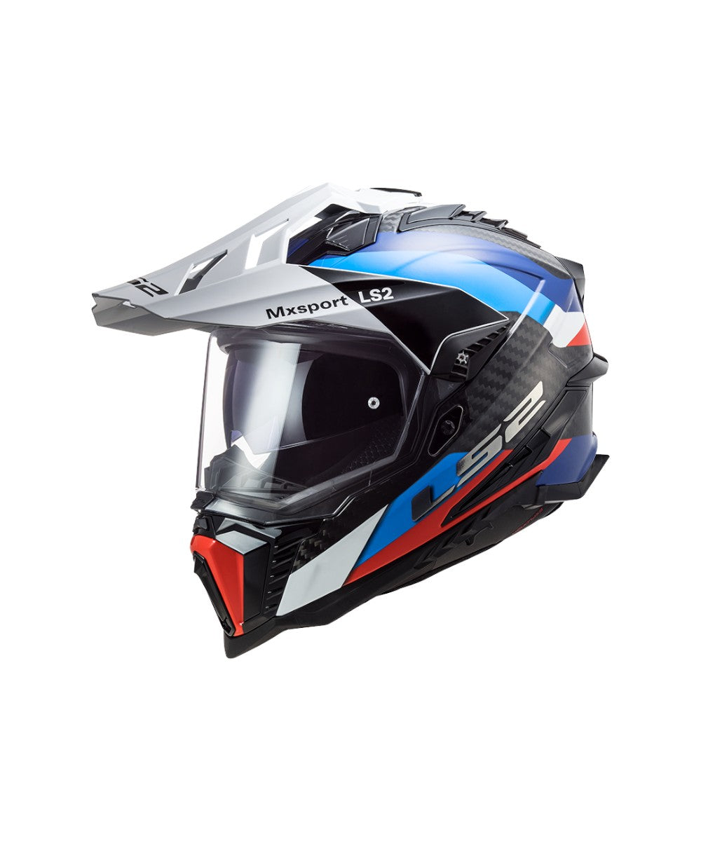 MX701 Explorer Carbon Frontier Gloss Black Blue - Motodrift