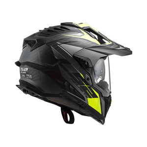 LS2 MX701 Explorer Carbon Focus Matt Titanium Hi-Viz Yellow