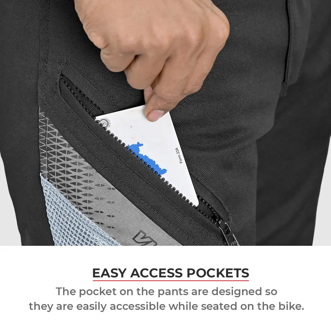 VIATERRA MILLER – Street Mesh Riding Pants With Liners - Motodrift