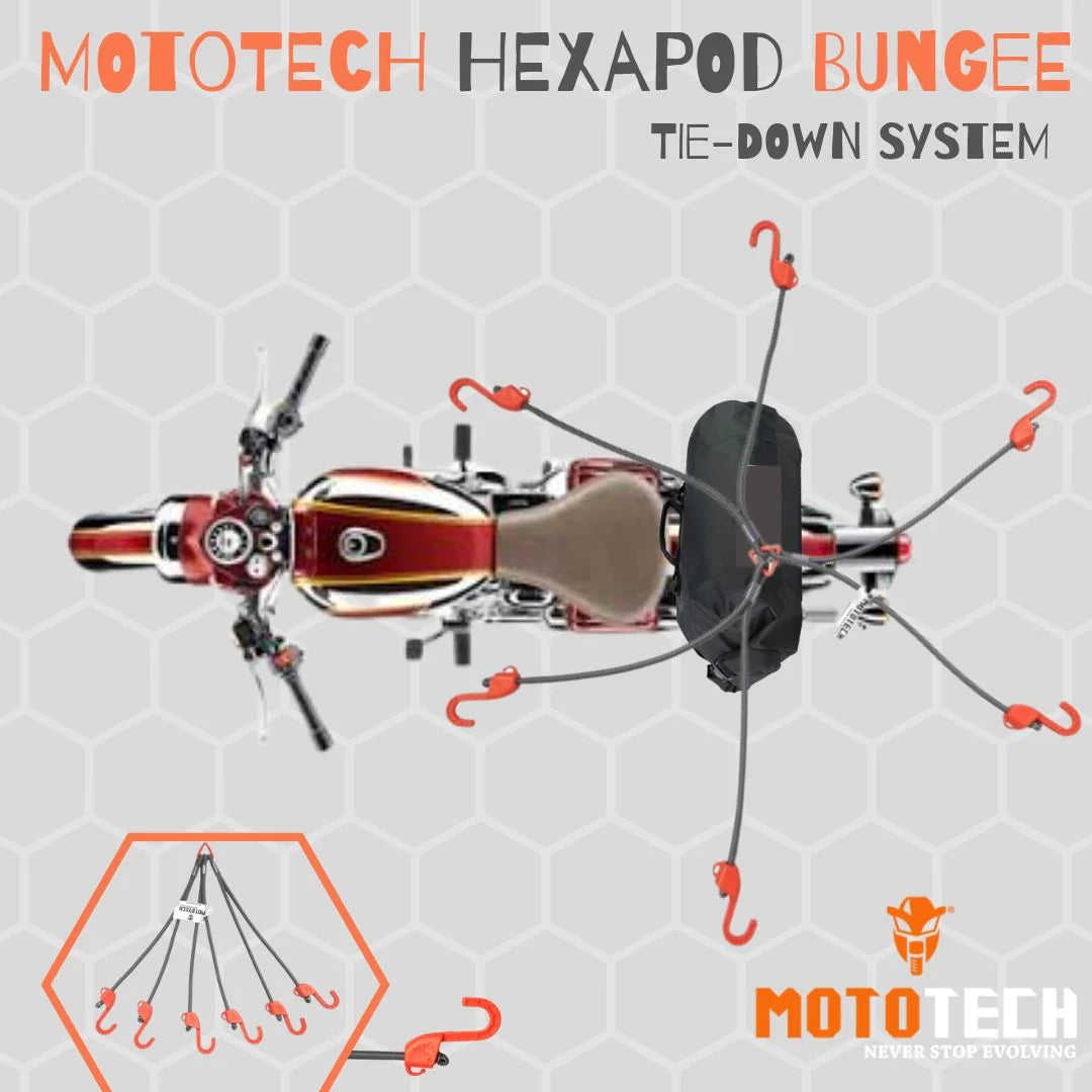 Mototech Hexapod Bungee Tie-down System - 32"/80cms - Motodrift