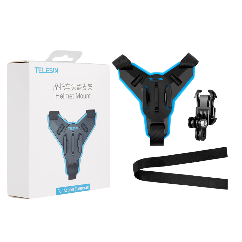 Telesin Motorcycle Helmet Chin Mount For Action Cameras - Motodrift