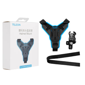 Telesin Motorcycle Helmet Chin Mount For Action Cameras - Motodrift