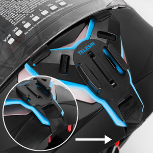 Telesin Motorcycle Helmet Chin Mount For Action Cameras - Motodrift