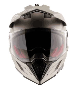 Axor XCross Dual Visor Helmet Nickel Red - Motodrift
