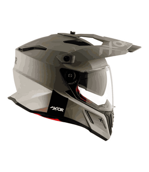 Axor XCross Dual Visor Helmet Nickel Red - Motodrift
