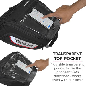 VIATERRA OXUS Universal Motorcycle Tank Bag (Strap Based) - Motodrift
