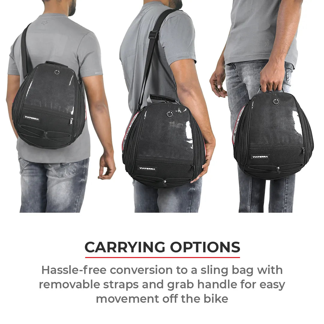 VIATERRA OXUS Universal Motorcycle Tank Bag (Strap Based) - Motodrift