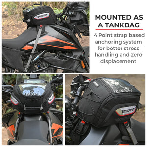VIATERRA OXUS Universal Motorcycle Tank Bag (Strap Based) - Motodrift