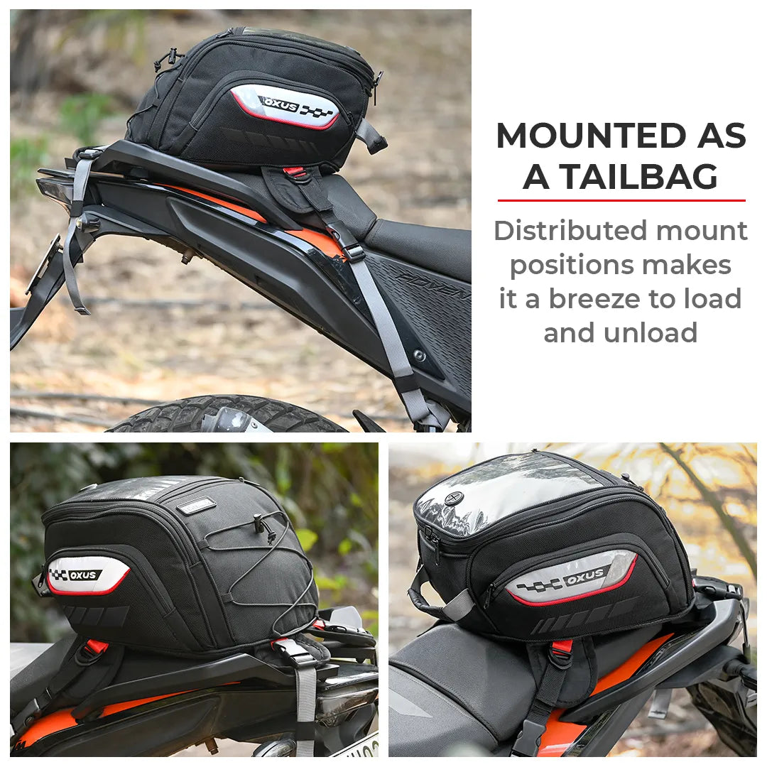 VIATERRA OXUS Universal Motorcycle Tank Bag (Strap Based) - Motodrift