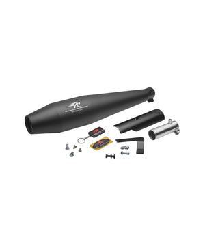 Red Rooster Performance Exhaust For Honda CB 350 H'ness - Pegasus - Black Matte - Motodrift