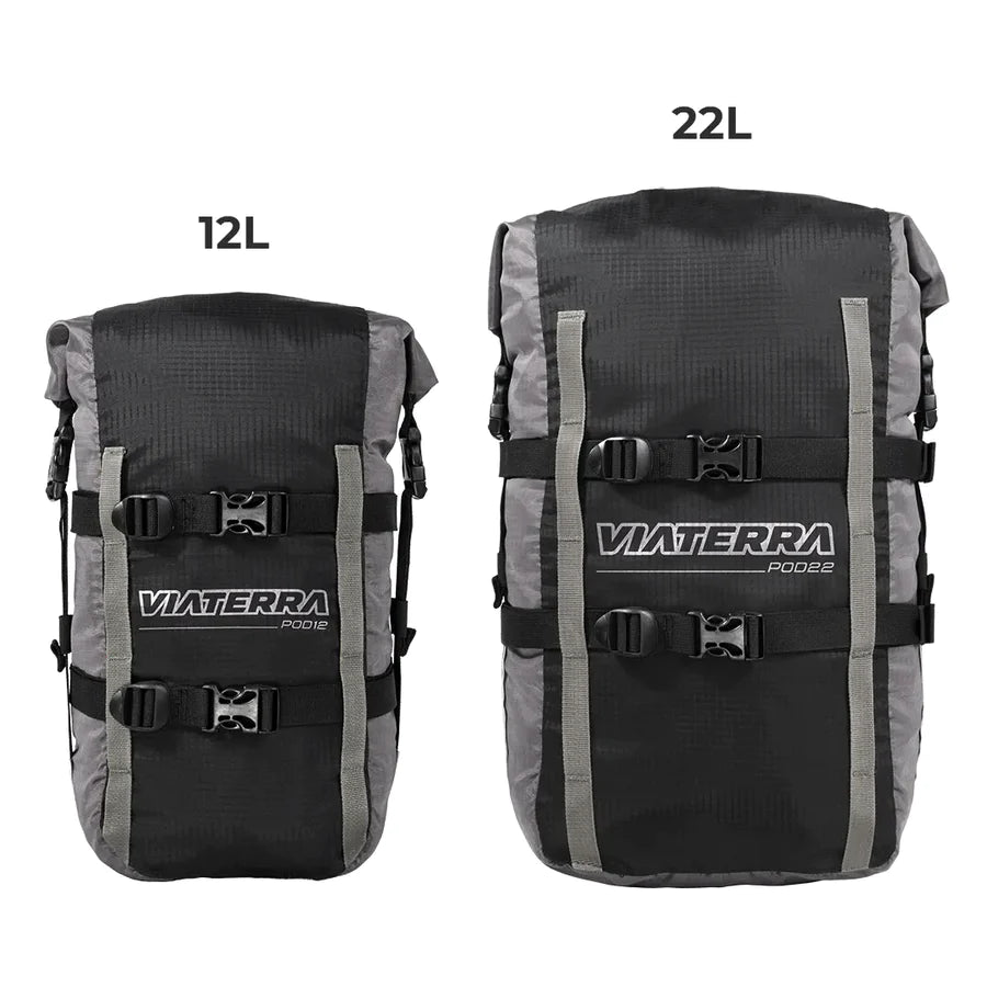 VIATERRA POD - 100% Waterproof Motorcycle Tail Bag - Motodrift