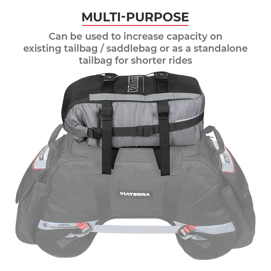 VIATERRA POD - 100% Waterproof Motorcycle Tail Bag - Motodrift