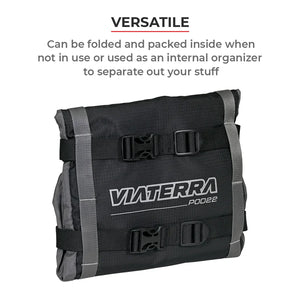 VIATERRA POD - 100% Waterproof Motorcycle Tail Bag - Motodrift