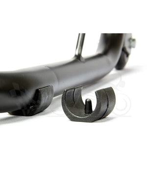 Grand Pitstop Non-Dismantable Universal Rear Paddock Stand with Skate Wheels - Black - Motodrift