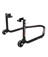 Grand Pitstop Dismantable Standard Rear Paddock Stand without Skate Wheels - Black - Motodrift