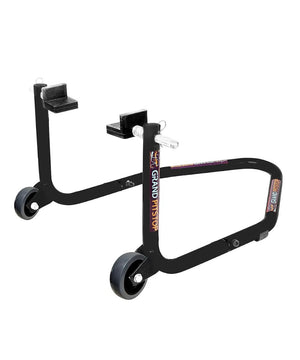 Grand Pitstop Dismantable Standard Rear Paddock Stand without Skate Wheels - Black - Motodrift