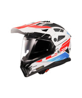 LS2 MX436 Pioneer II Namib White Blue Red - Motodrift