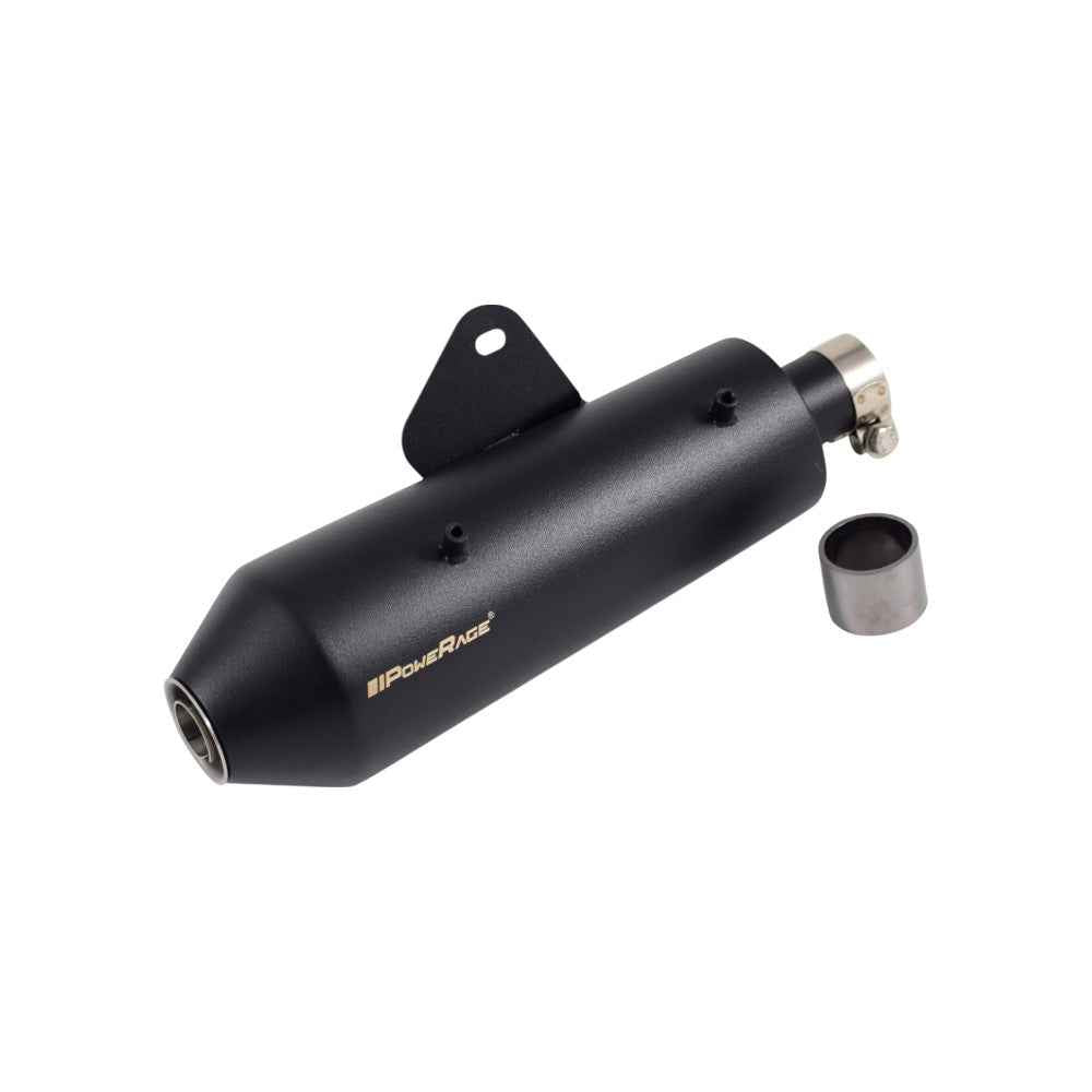 Powerage Slip-Ons Exhaust for RE HUNTER- Black Finish - Motodrift