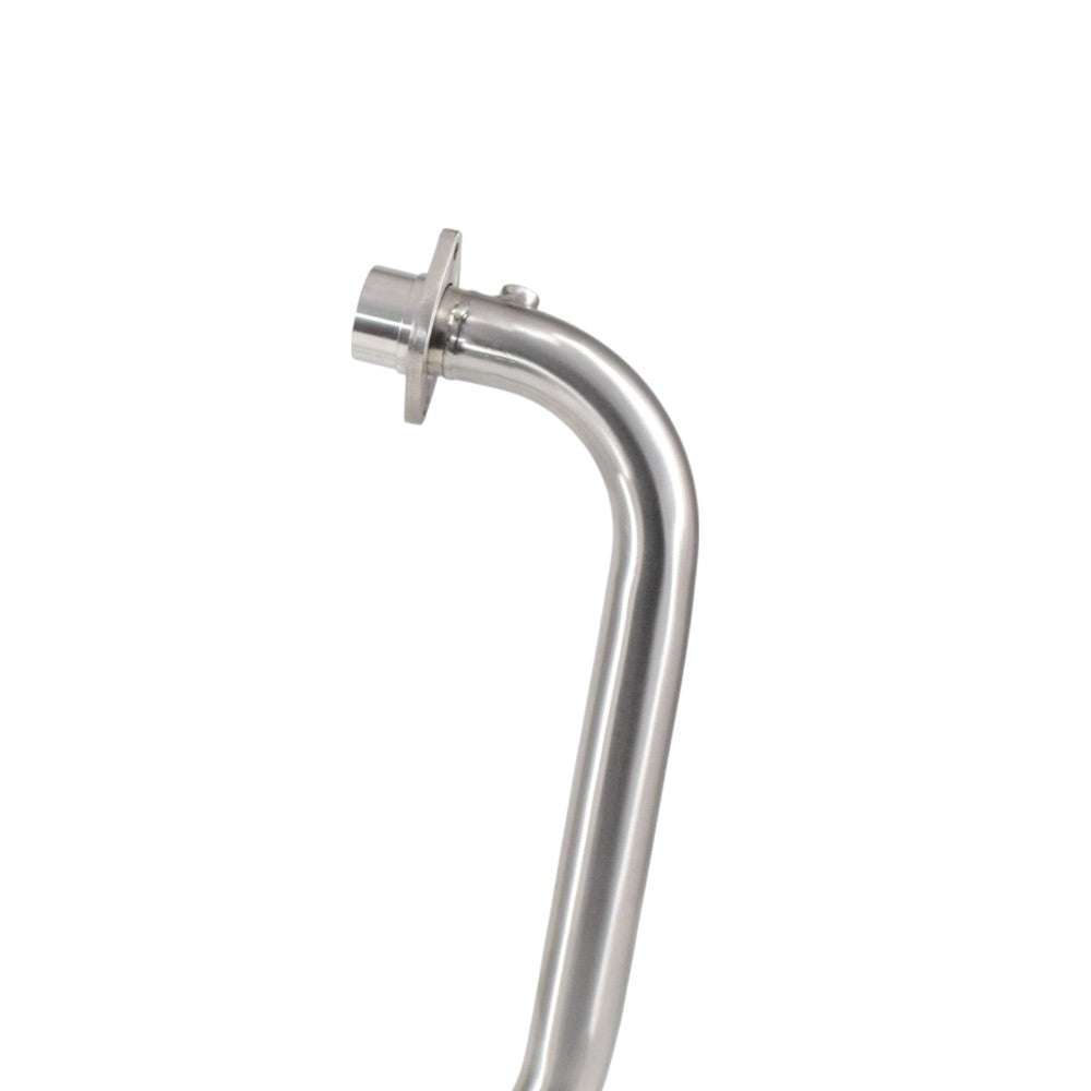Powerage Performance Headers for Himalayan 411 Brushed Steel Finish - Motodrift