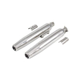 Powerage Slip-Ons Exhaust for RE Super Meteor 650 Polish Finish - Motodrift