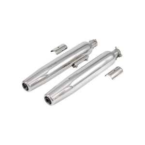 Powerage Slip-Ons Exhaust for RE Super Meteor 650 Polish Finish - Motodrift