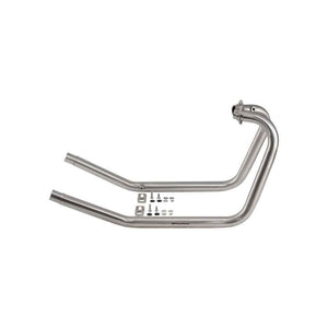 Powerage Performance Headers For Royal Enfield GT / Interceptor 650 Brushed Steel Finish - Upto 2024