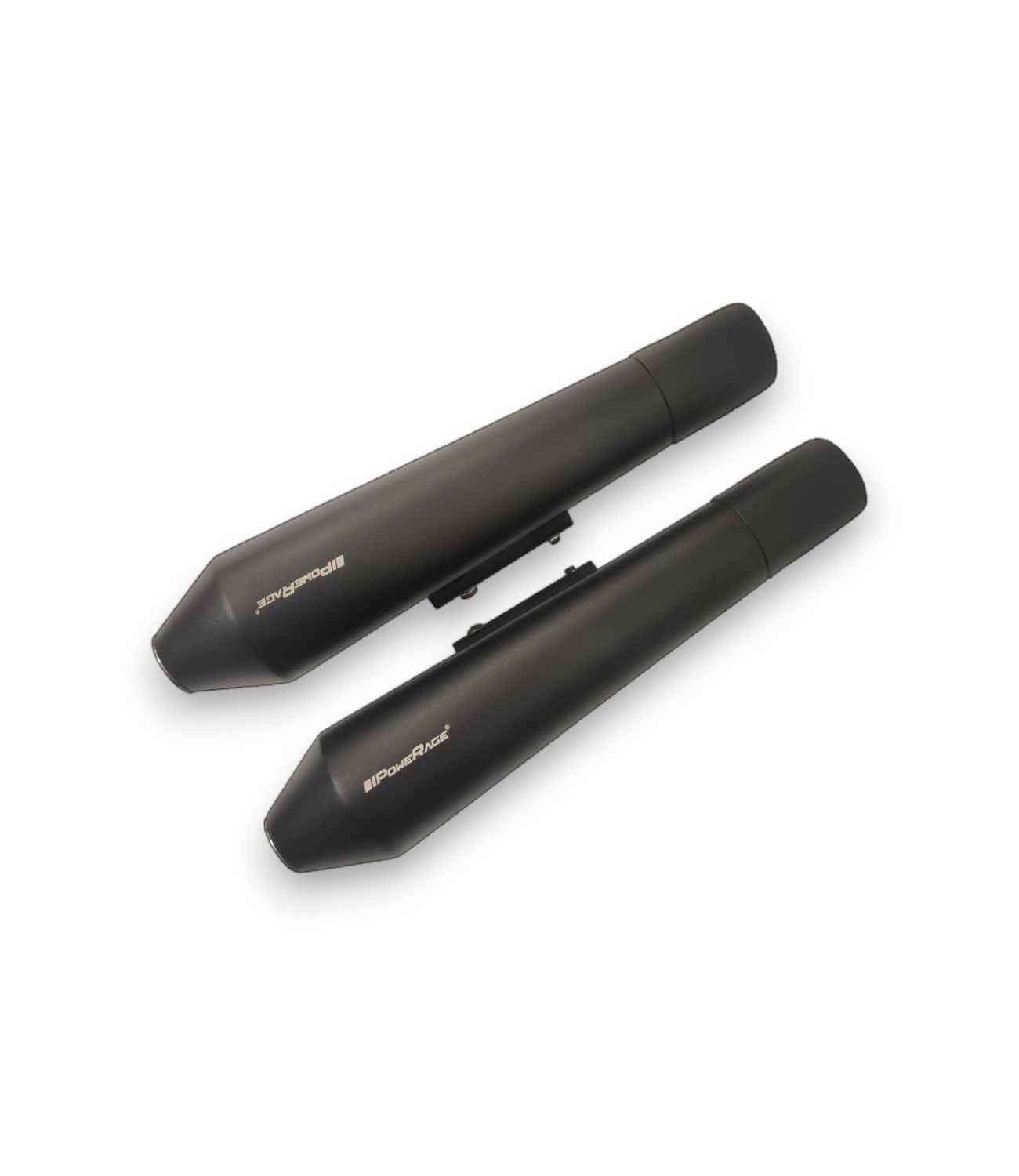 Powerage Slip-Ons Exhaust For RE 650 Twins Black - Short - Motodrift