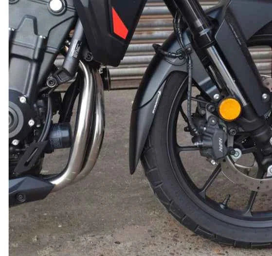 Pyramid Extenda Front Fenda Matte Black For Honda NX 500 2024+ - Motodrift