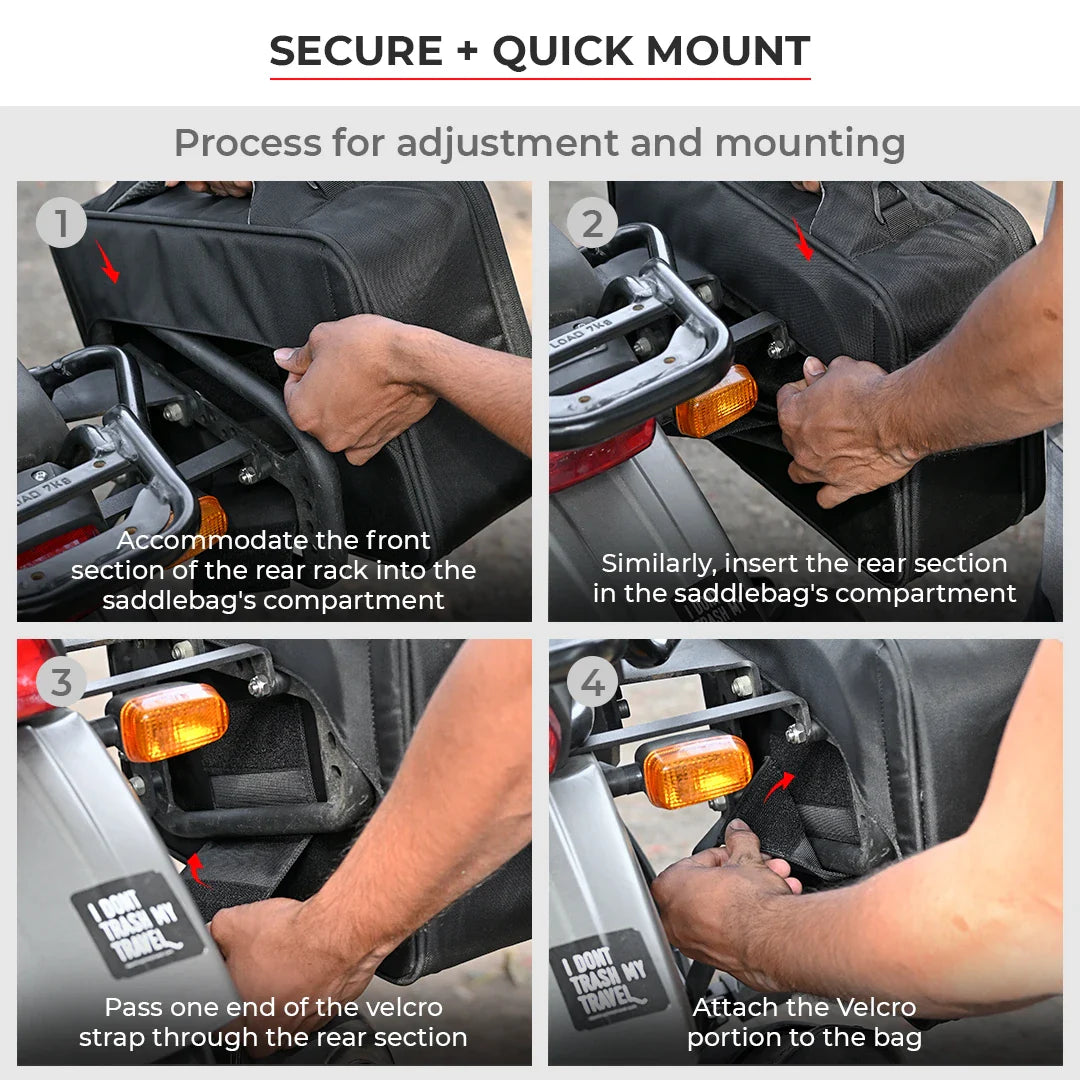 VIATERRA Quick Release Saddlebag (30L) - Motodrift