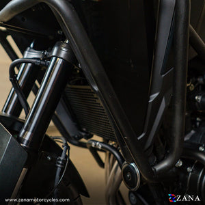 Zana Radiator Guard For Honda NX500 - Aluminium - Motodrift