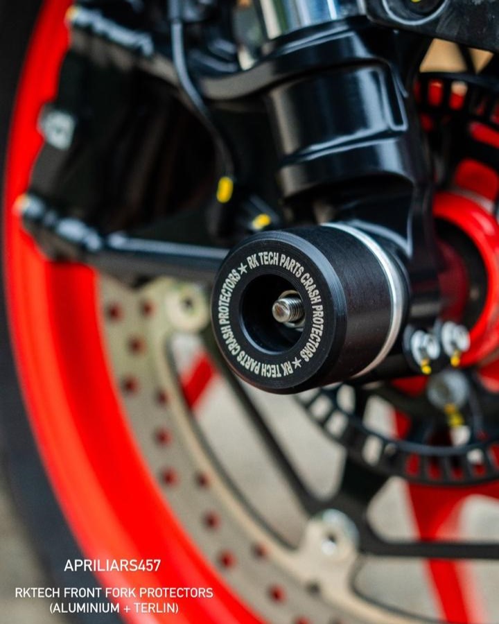 RK Techparts Front Fork Sliders For Aprilia RS / Tuono 457 - Motodrift