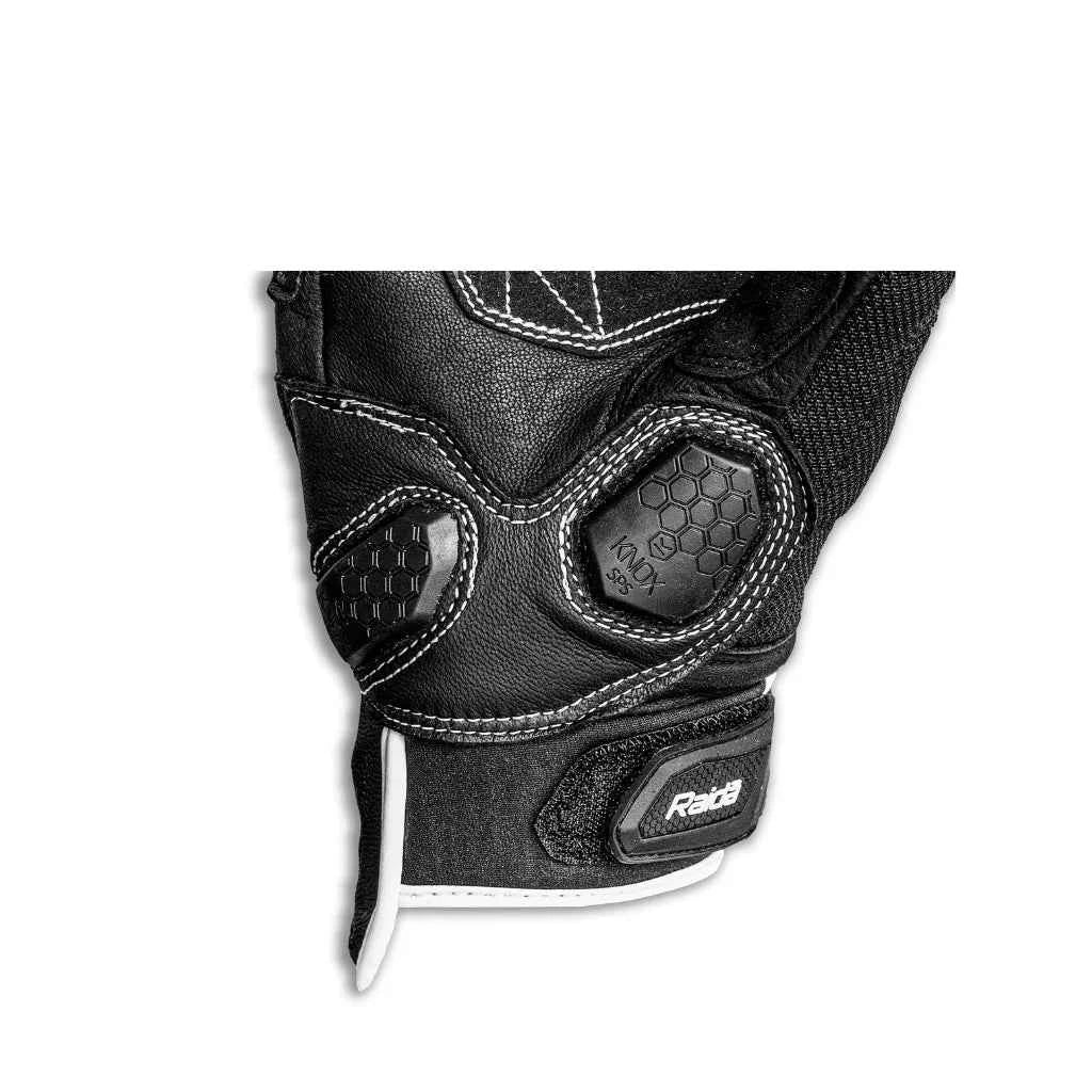 Raida AirWave Gloves White - Premium Comfort and Performance - Motodrift