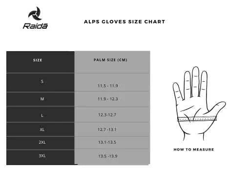 Raida Alps Waterproof Black Gloves - Motodrift