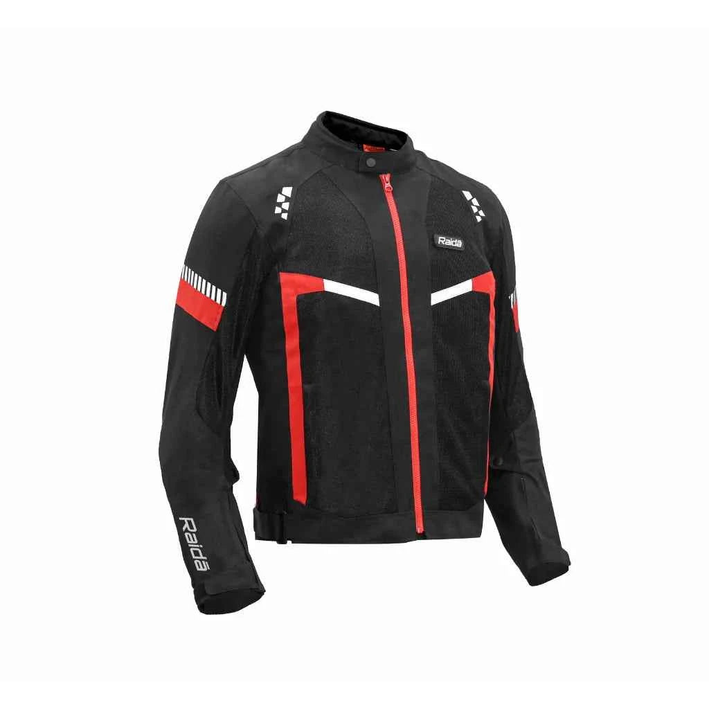 Raida BOLT Motorcycle Jacket - Red - Motodrift