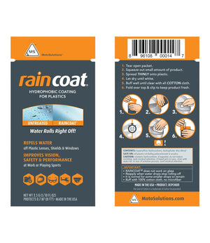 Motosolutions Rain Coat / Rain Repellent Cream (3 Pcs) - Motodrift