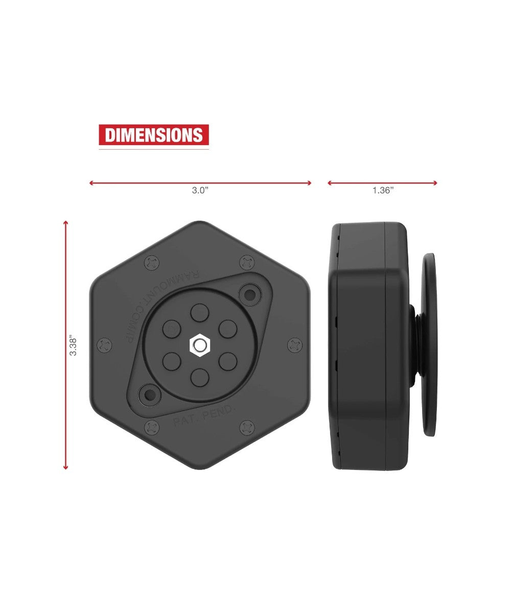RAM Vibe-Safe with NPT Adapter For 2-Hole Holders - Motodrift